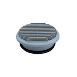 Entrée / sortie d'air murale pvc beige Ø160mm pour chauffe-eau thermodynamique Atlantic 464043