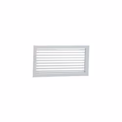 Grilles de soufflage simple déflexion en aluminium à ailettes mobiles. Finition peinture couleur blanche. Dimensions 200 x 10 ...