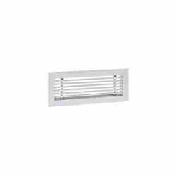 Grilles de soufflage linéaires en aluminium à ailettes fixes. Finition aluminium anodisé. Dimensions 300 x 100 mm Produit de  ...