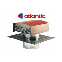 Atlantic - Sortie de toiture vmc 125 mm métallique pour tuile rouge