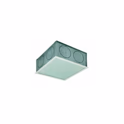 Equipé de 2 piquages circulaire et d'une grille démontable avec filtre