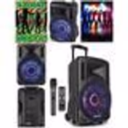 Enceinte Portable Karaoke - SONO - 12 - 700W - Bluetooth - Micro Sans Fil RGB