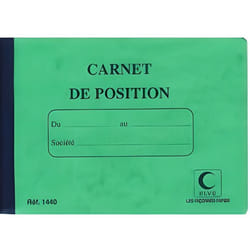 Elve livre de compte carnet de position 110 …