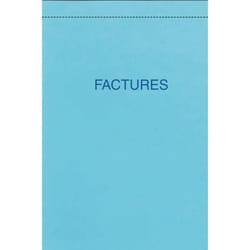 Bloc FACTURES 100 x 155 mm 50 Feuillets Dupli