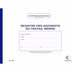 Registre des accidents du travail bénins - ELVE - A4 - 20 pages