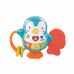 VTech Hochet P'Tit Pingouin, 0,5 an(s), Batteries requises, AA, Plastique, Multicolore