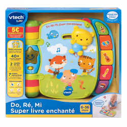 VTech Do, Re, Mi, Super Livre Enchante Bleu