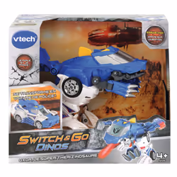 VTech Switch & Go Dino's Oxor, Super Thérizinosaure (Voiture De Police) - Vue supplémentaire 4