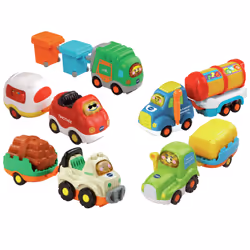 VTech Tut Tut Bolides Véhicule avec remorque (assortiment), 1 an(s), AAA