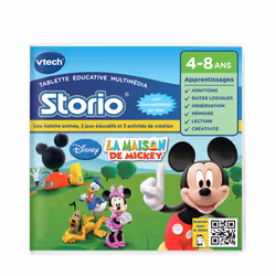 VTech Jeu Storio La Maison de Mickey, 4 an(s), 8 an(s), 20 mm, 140 mm, 155 mm, 130 g