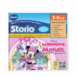VTech Jeu Storio La Boutique de Minnie, 3 an(s), 6 an(s), 20 mm, 140 mm, 155 mm, 130 g