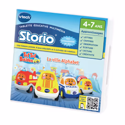 VTech Jeu Storio Tut Tut Bolides La ville alphabet