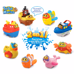 VTech Tut Tut Marins - Bateaux &amp; Animaux, 1 an(s), Batteries requises, AAA, Plastique, Multicolore