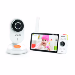 VTech BM818 - BABYPHONE VIDÉO WIDE VIEW HD (ÉCRAN 5 ULTRA PLAT HD - VEILLEUSE)