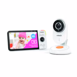 VTech BM818 - BABYPHONE VIDÉO WIDE VIEW HD (ÉCRAN 5 ULTRA PLAT HD - VEILLEUSE)