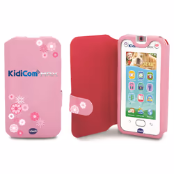 VTech Kidicom Max - Etui de Protection Bleu Rose