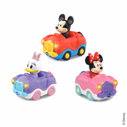 VTech TUT TUT BOLIDES - COFFRET TRIO MINNIE/MICKEY (CABRIO MINNIE + CABRIO DAISY+ CABRIO MICKEY)