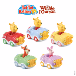 VTech TUT TUT BOLIDES - VEHICULES WINNIE ET SES AMIS (DIFFÉRENTS MODÈLES), Véhicule figurine, 1 an(s), AAA, Plastique, Multic ...