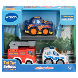 VTech TUT TUT BOLIDES - VÉHICULES SÉRIE PRO - COFFRET TRIO