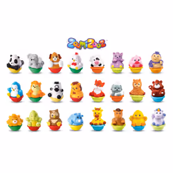 VTech ZoomiZooz - Animaux Culbuto (En Présentoir), 1 an(s), Plastique, Multicolore