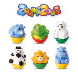 VTech ZoomiZooz Coffret 6 Animaux Jungle, 1 an(s), Multicolore