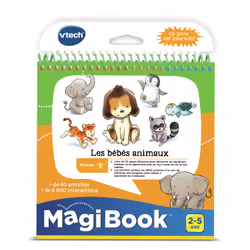 VTech MagiBook Livre Les Bébés animaux, 2 an(s), Multicolore