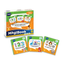 VTech MagiBook Mes premiers apprentissages Niveau Maternelle (Les bébés animaux, Je découvre les nombres avec Scout et Violette, J'apprends les formes et les couleurs)