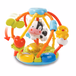 VTech Lumi Balle-Hochet Des P'Tits Copains, 0,25 an(s), Batteries requises, AAA, Plastique, Multicolore