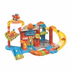 VTech Tut Tut Bolides Maxi coffret au fue les pompiers, 1 an(s), Sonore, Fonction vocale, Batteries requises, AAA, Plastique