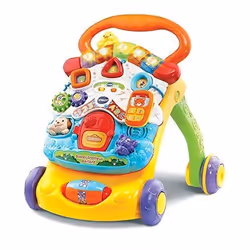 VTECH - Super Trotteur Parlant 2 En 1 Orange Trotteur Interactif