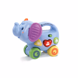 VTech Mon Elephant Pousse Pousse, 0,5 an(s), Batteries requises, AAA, Plastique, Multicolore