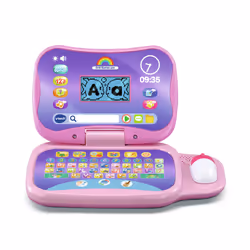 VTech Jouets Electroniques Educatifs ORDI GENIUS PRO ROSE, 3 an(s), Batteries requises, AA, Plastique, Blanc