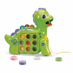 VTech Baby MON DINO APPRENTI GLOUTON, 1,5 an(s), Batteries requises, AA, Plastique, Vert