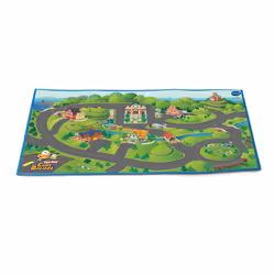 VTech TUT TUT CORY BOLIDES - SUPER TAPIS TUT TUT LAND, Multicolore, Tissu
