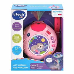 VTech Baby LUMI VEILLEUSE NUIT ENCHANTEE ROSE