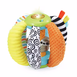 VTech Baby LUMI'BALLE SENSORIELLE, 0,5 an(s), Batteries requises, AAA, Textile, Multicolore