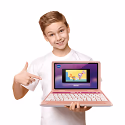 VTech Genio, mon premier vrai ordi ! (rose) Ordinateur portable pour enfant