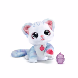 VTech KidiPet Friends RUBY, MON CHAT PAILLETTES MAGIQUES, 4 an(s), Batteries requises, AA, Tissu, Multicolore