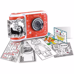 Appareil photo - VTECH - Kidizoom Print Cam - Couleur rose - Piles fournies - À partir de 4 ans