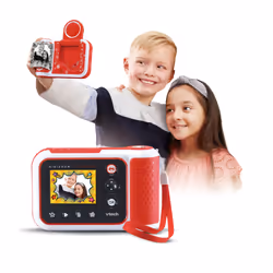 VTech KidiZoom Print Cam Appareil Photo Enfant Avec Impression Instantanée Rouge - Vue supplémentaire 4