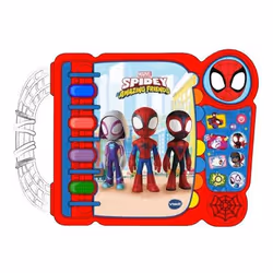 VTech Jouets Electroniques Educatifs LE LIVRE-JEU EDUCATIF DE SPIDEY, 3 an(s), Batteries requises, AA, Plastique, Multicolore