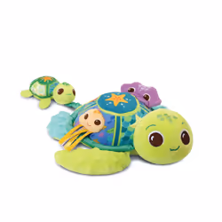 VTech Play Green JUJU, MAMAN TORTUE ÉVEIL DES SENS (BOUTEILLES PLASTIQUES RECYCLÉES), 0,5 an(s), Batteries requises, AAA, Tex ...
