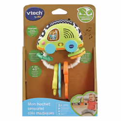 VTech Play Green MON HOCHET SENSORIEL CLES MAGIQUES (PLASTIQUE A BASE DE PLANTES) - Vue supplémentaire 4