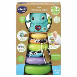 VTech Play Green NINO, ÉLÉPHANTEAU EMPILO 3 EN 1 (PLASTIQUE BIO SOURCÉ)