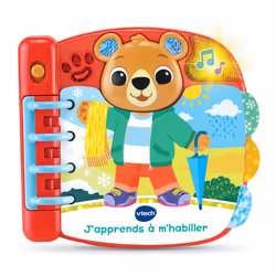 VTech Baby LIVRE J'APPRENDS A M'HABILLER, 1 an(s), Batteries requises, AAA, Plastique, Multicolore