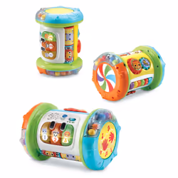 VTech Baby MAGI ROULEAU TAM-TAM 3 EN 1, 0,75 an(s), Batteries requises, AAA, Plastique, Bleu