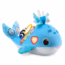 VTech Play Green OCÉANE, MA BALEINE MUSICALE, 0,25 an(s), Batteries requises, AA, Tissu, Bleu