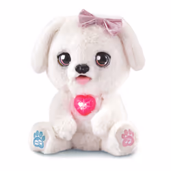 VTech KIDIFRIENDS KISSKISS, MON TOUTOU BISOUS, 3 an(s), Garçon/Fille, 290 mm, 820 g, Blanc