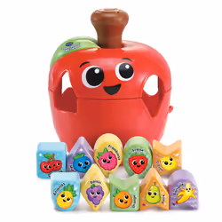 VTech Play Green TOURNI POMME DES FORMES (PLASTIQUE REUTILISE), 1 an(s), Plastique, Rouge