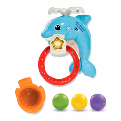 VTech MON DAUPHIN AQUA-BASKET, Garçon/Fille, 1 an(s), AAA, Plastique, Multicolore